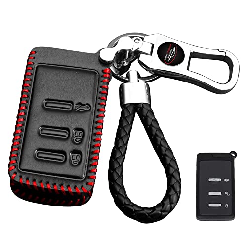 

[LETINGFAR] Чехол для ключа Subaru Smart Key Case Чехол для ключа из натуральной кожи с 3 кнопками, разработанный для Subaru, совместимый с SUBARU Forester Legacy Imp