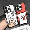 Kawaii Line Puppy Cute Soft Phone Case For Xiaomi Redmi Note 14 15 Pro Plus 13 12 11S 11T 5G 10 9S 9 Plating Anti-Fall Fundas