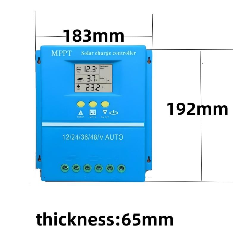 60A80A12V24V36V48V100A Солнечный контроллер с дисплеем с подсветкой Фотоэлектрическая генерация энергии LCD контроллер 12V24V36V48V
