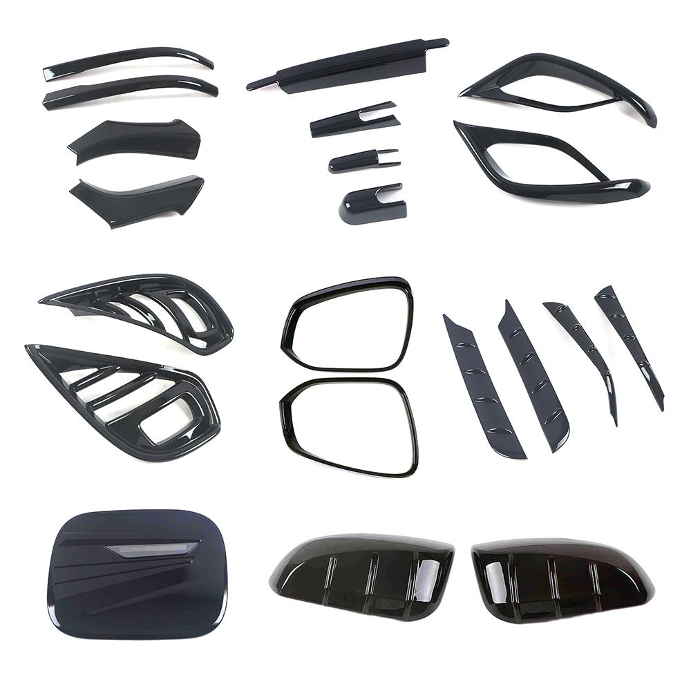 Chromowane Stylingowe Elementy Do Toyota Highlander XU70 2024 Zewnętrzne Części Samochodu Zmiana Koloru na Piano Black Naklejka Dekoracyjna Ochronna