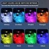 Car LED Interior Footwell Light LED Sensor RGB Remote Control Strobe Wireless Atmosphere Light USB Charging Touch Night Light