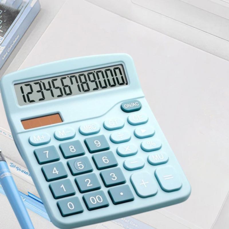 Calculator big button click, desktop calculator, 12-bit sensitive button, calculator office school