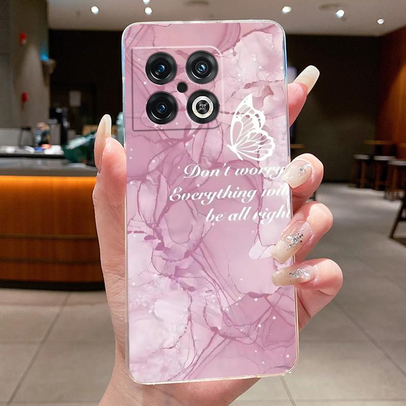 Case For OnePlus 10 Pro 10T 10R ACE Pro Capa Flower Butterfly Phone Coque One Plus 10PRO ACEPro Soft Silicone TPU Cover Fundas