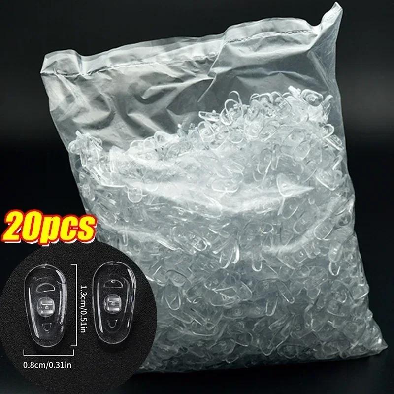 2/200Pcs Oval Eyeglass Nose Bracket Women Men DIY Clear Non-Slip Silicone Nose Pads Fashion Comfortable Daily Soft Nose Bracket