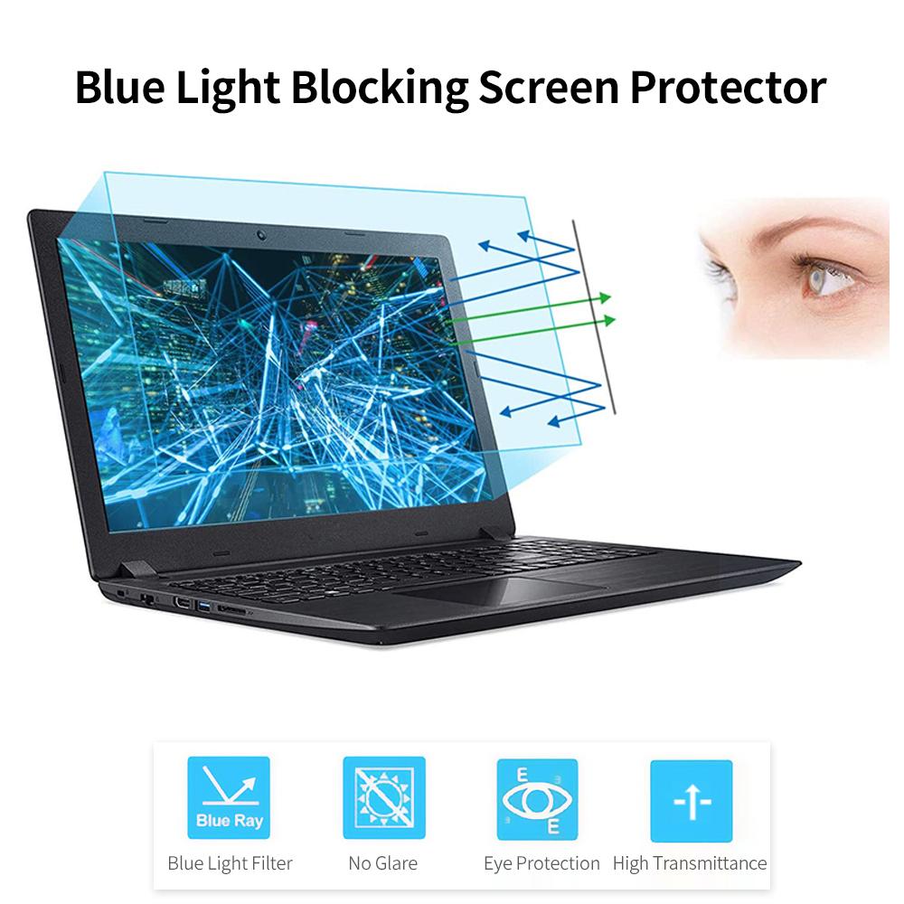 Blue Light Blocking Screen Protector High Transmittance Anti UV&Glare Blue Light Filter for 24   Monitor with 16:9