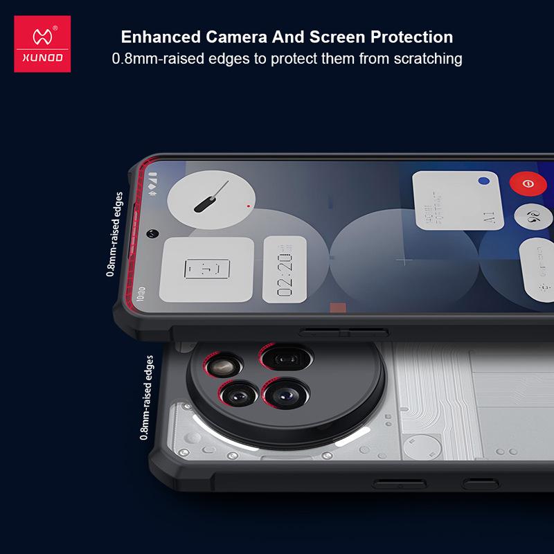 XunDi Silicone Anti-Drop Full Coverage Case for Nothing Phone 3a