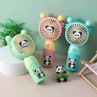 Adorable Panda Mini USB Rechargeable Handheld Fan for Kids - Portable Pocket Fan for Outdoor Use