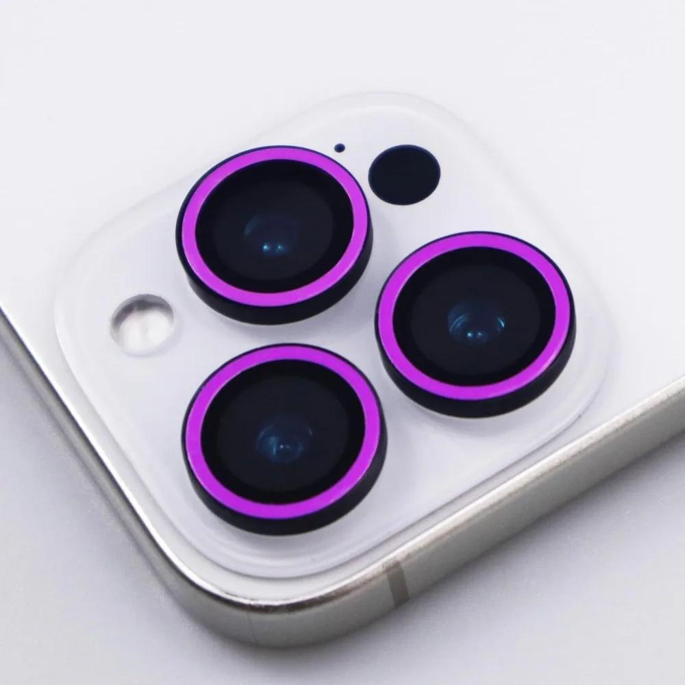 Glow In The Dark Luminous Camera Lens Protector for IPhone 17 16 15 14 13 12 Pro Max Tempered Glass Lens Cover Phone Accessories