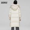 Xuezongfei Veste d'hiver pour femme mi-longue épaisse X40145110F