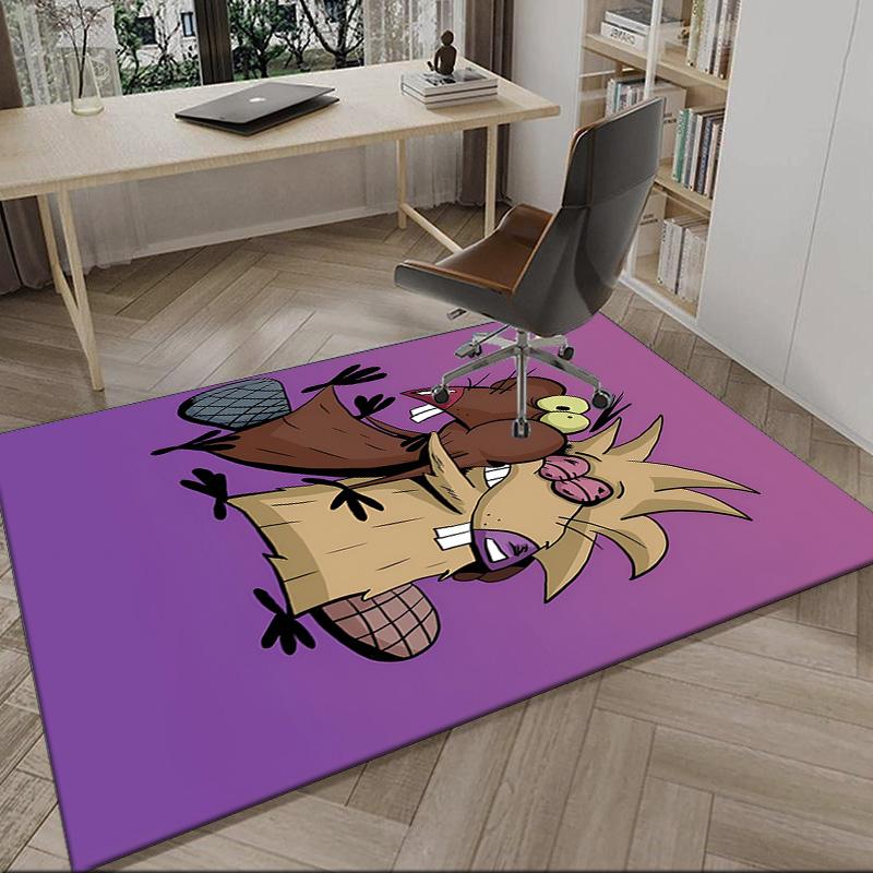 Angry Beavers Adventure Carpet, Kitchen Rugs, Yoga Mat, Non-Slip Mats, Rug for Bathroom, Living Room bedroom, Camping Rugs Christmas Gift