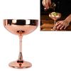 Shatterproof Martini Glass Plated Copper Wine Goblet Stainless Steel Cocktail Glass  Parties