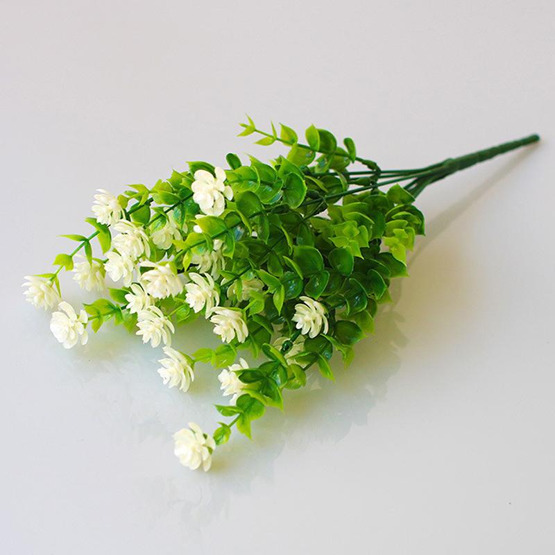 

1 Pc Artificial Plastic Flowers Fake Eucalyptus Plant Wedding Arch Wreath Home Roomornamental Flowerpot Festival Scrapbook Decor