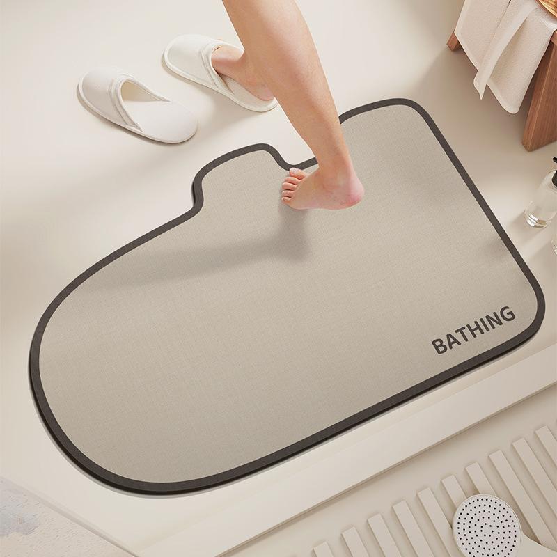 Washroom Diatom Mud Mat Simple Household Moisture Moisture-wicking Easy To Best Care Wear-resistant Non-slip Mat Washroom Quick Drying Mat