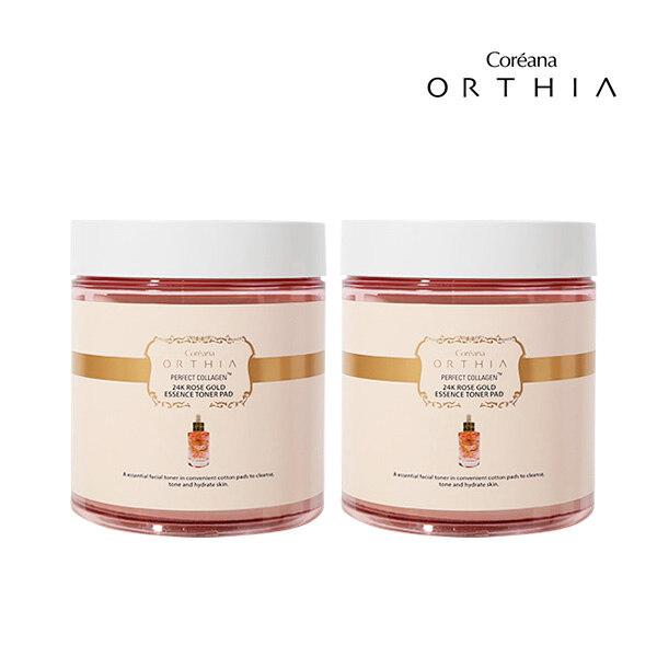 Coreana Orcia 24K Rose Gold Essence Toner Pads (100 листов, 2 упаковки) 24K Rose Gold Essence Toner Pads (100 sheets x2)