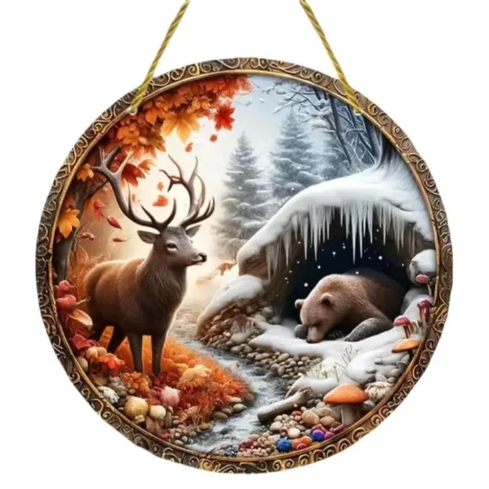 Fantastical Yin Yang Animal Light Catcher Round Acrylic, Novelty Home Decor, Perfect Durable for Bedroom, Store, Office, Kitchen, for Wall Decoration