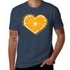 Orange Juice Heart Tshirt Holiday Party Tshirt For Unisex