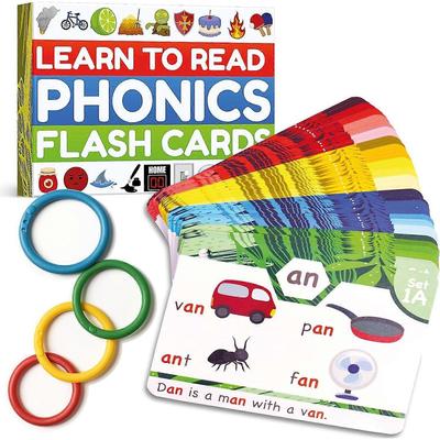 Flashcard Fonetiche - Impara a Leggere in 20 Fasi Fonetiche - Educazione per Bambini dai 4 agli 8 Anni Scuola dell'Infanzia 1ª 2ª Elementare