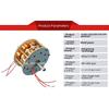 85MM * 41MM Miniature Double Layer Disc Core Generator with High Efficiency Multipole Three Phase AC Permanent Magnet Generator