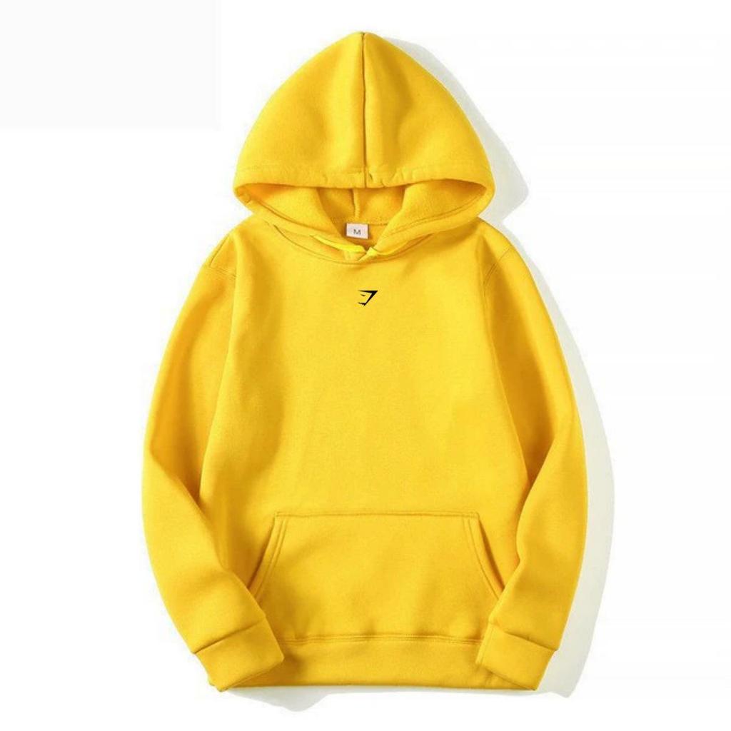 Gymshark Shark Hoodie: Warm, Casual, Loose-Fit, Brushed, Drop Shoulder, Autumn/Winter.