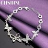 CHSHINE 925 Sterling Silver Butterfly Bracelet For Women Charm Jewelry