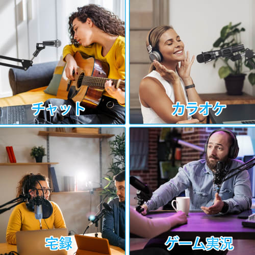 Nivithi NB35K Desktop Microphone Stand, Microphone Arm Holder, Desk Arm Type, 360 Rotation, Angle Adjustment, Extendable, and Foldable