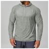 Mens Quick Dry Hooded Long Sleeve Fitness Running Outdoor Training Jacket