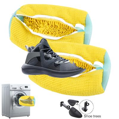 Sac à linge pour chaussures, pratique, résistant aux déchirures, sac de lavage de chaussures, Machine à laver, réutilisable, Durable, fermeture éclair, Kit de nettoyage de chaussures de Tennis