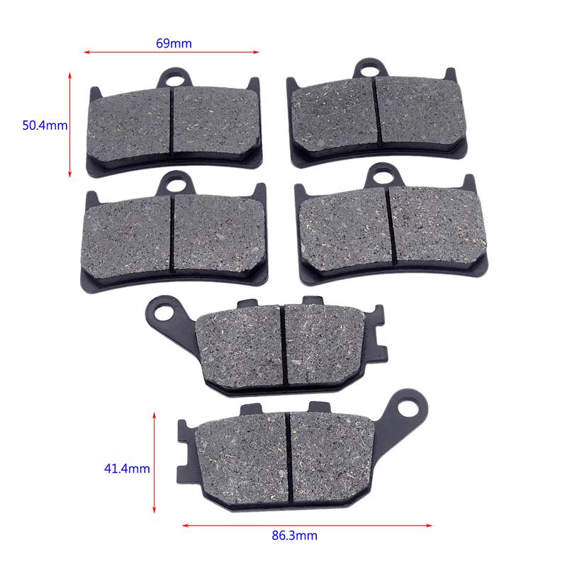 Motorcycle Front Rear Brake Pads Disc For Yamaha YZFR6 YZF600 2003-2015 MT-07 MT-09 MT07 MT09 2014 2015 2016 MT 07 09