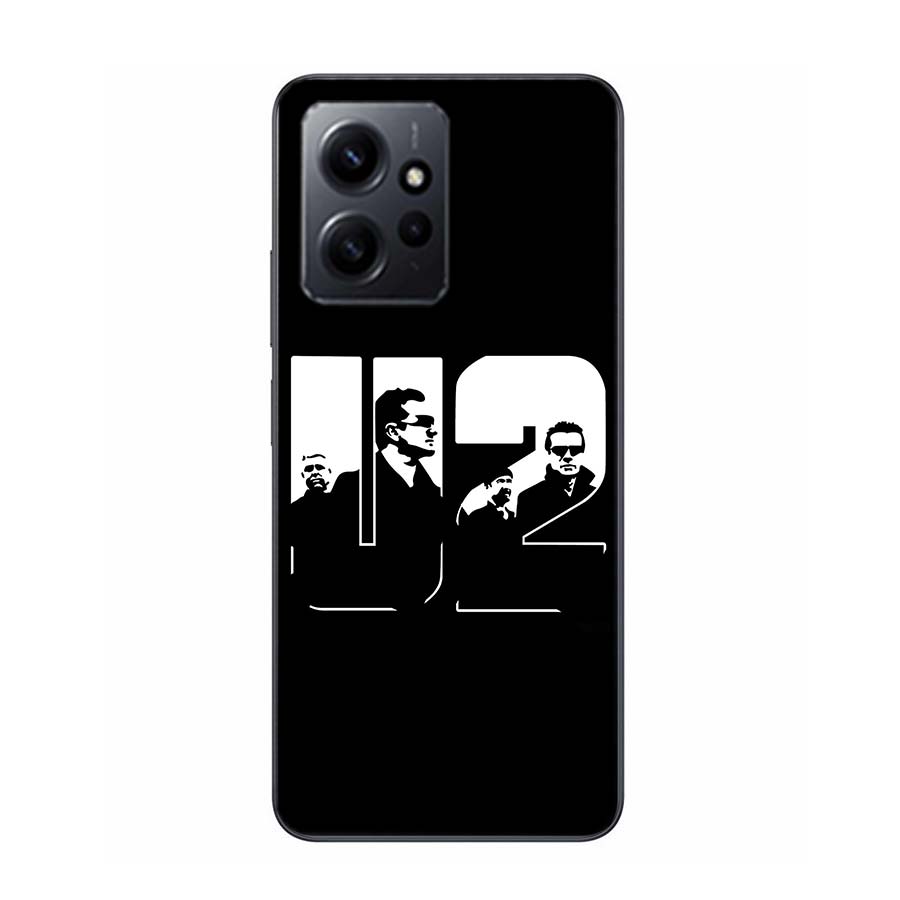 Band U2 Phone Case For Redmi 12 13C 12C 15C 9 10 10C Note 13 Pro Plus 14 15 Pro 9T 9C 9A TPU Soft Cover Clear Cell Cases Shockpr
