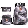 Genshinimpact Yuanshen School Bag Three-Piece Pencil Case Shoulder Bag Backpack