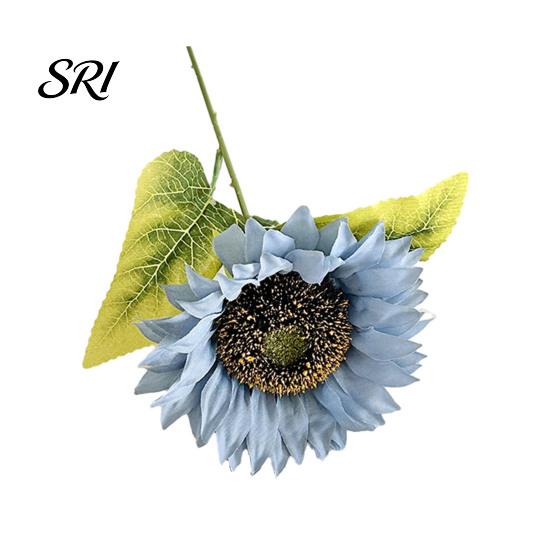 Realistic Sunflower Petals Artificial Flowers Bouquet for Home Decoration UV-Resistant Living Room Flower Decor Fade-Free Adjustable Stem Bedroom