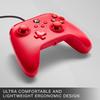 [2 year warranty] powera wired controller xbox series x|s xbox one pc for windows 10/11  official licensed  1519366-01 red double vibration function