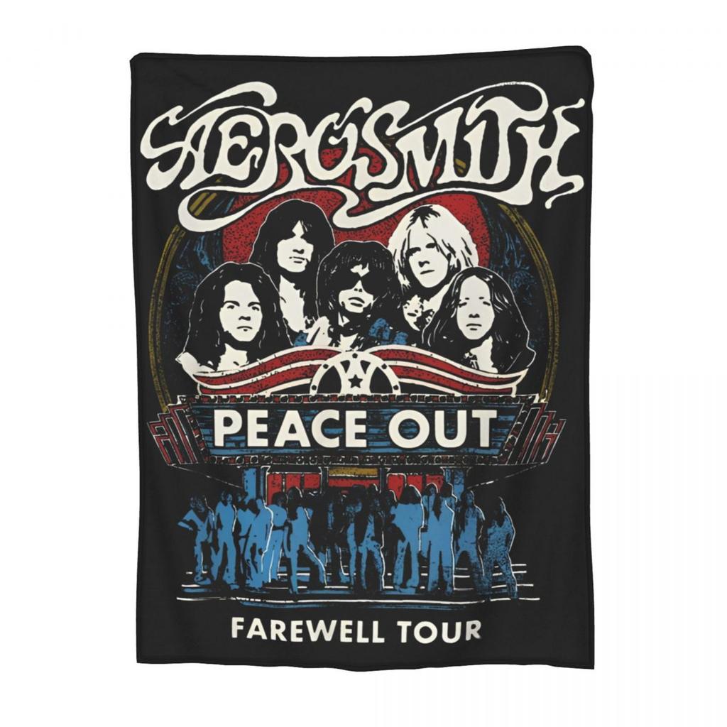 Aerosmith Farewell Tour Band Music Blanket Velvet Comfortable Super Soft Throw Blanket for Bedroom Rug Piece