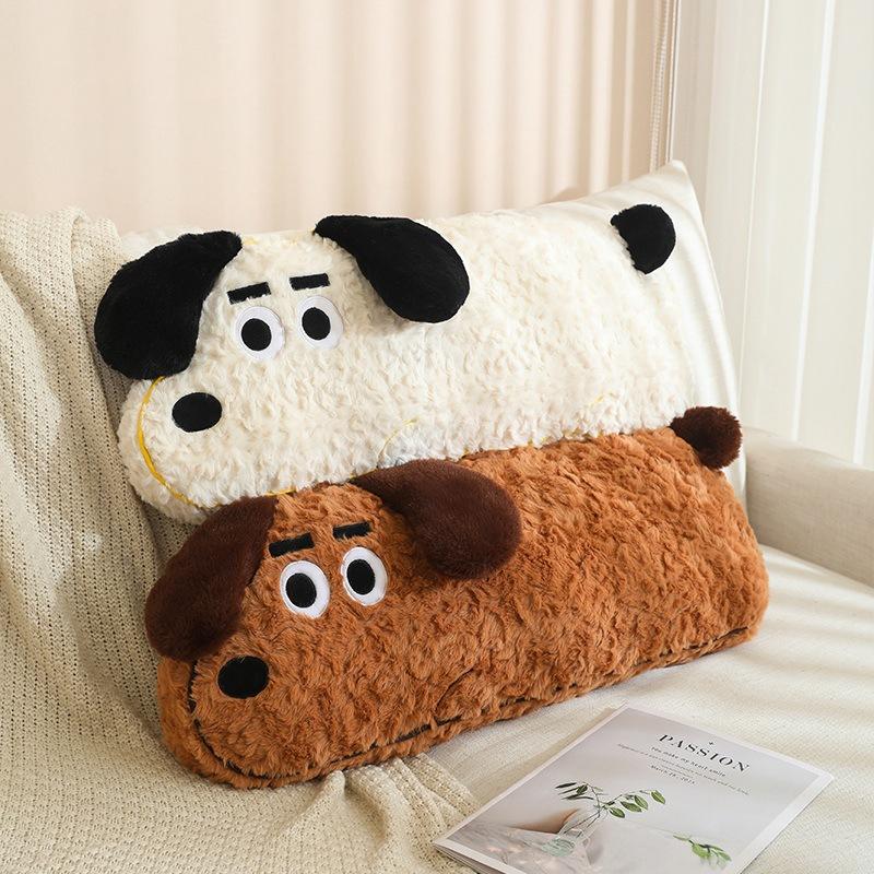 Internet celebrity cute puppy doll long throw pillow plush toy doll sofa living room bedside cushion sleeping pillow girl