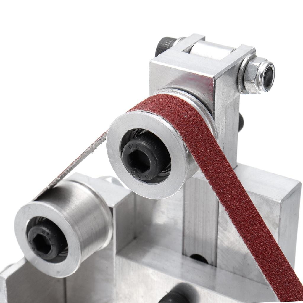 DIY Belt Sander Desktop Grinder Polishing Grinding Sharpening Machine Mini Buffer Electric Angle Grinder With 10 Belts New