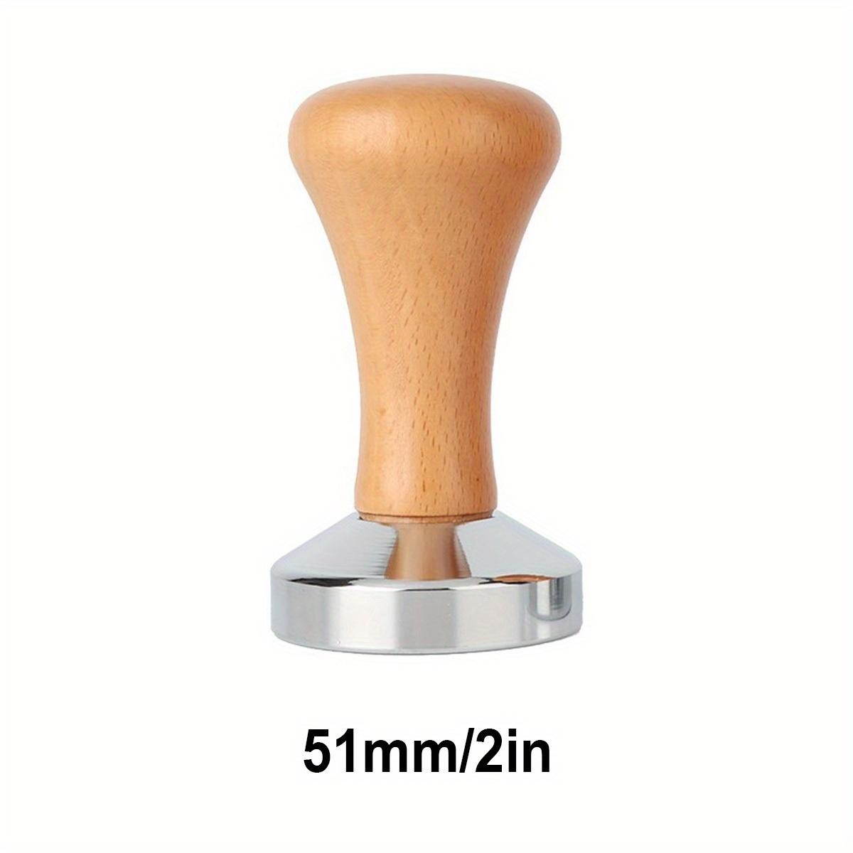 51/53/58mm Espresso Tamper-Premium Barista Coffee Tamper, Classic Series Stainless Steel Coffee Press Tool Handle, Solid Wood