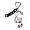 Charming Dotted Stripe Keychain Premium Acrylic Material Everyday Carry Essential Musical Symbol Key Holder