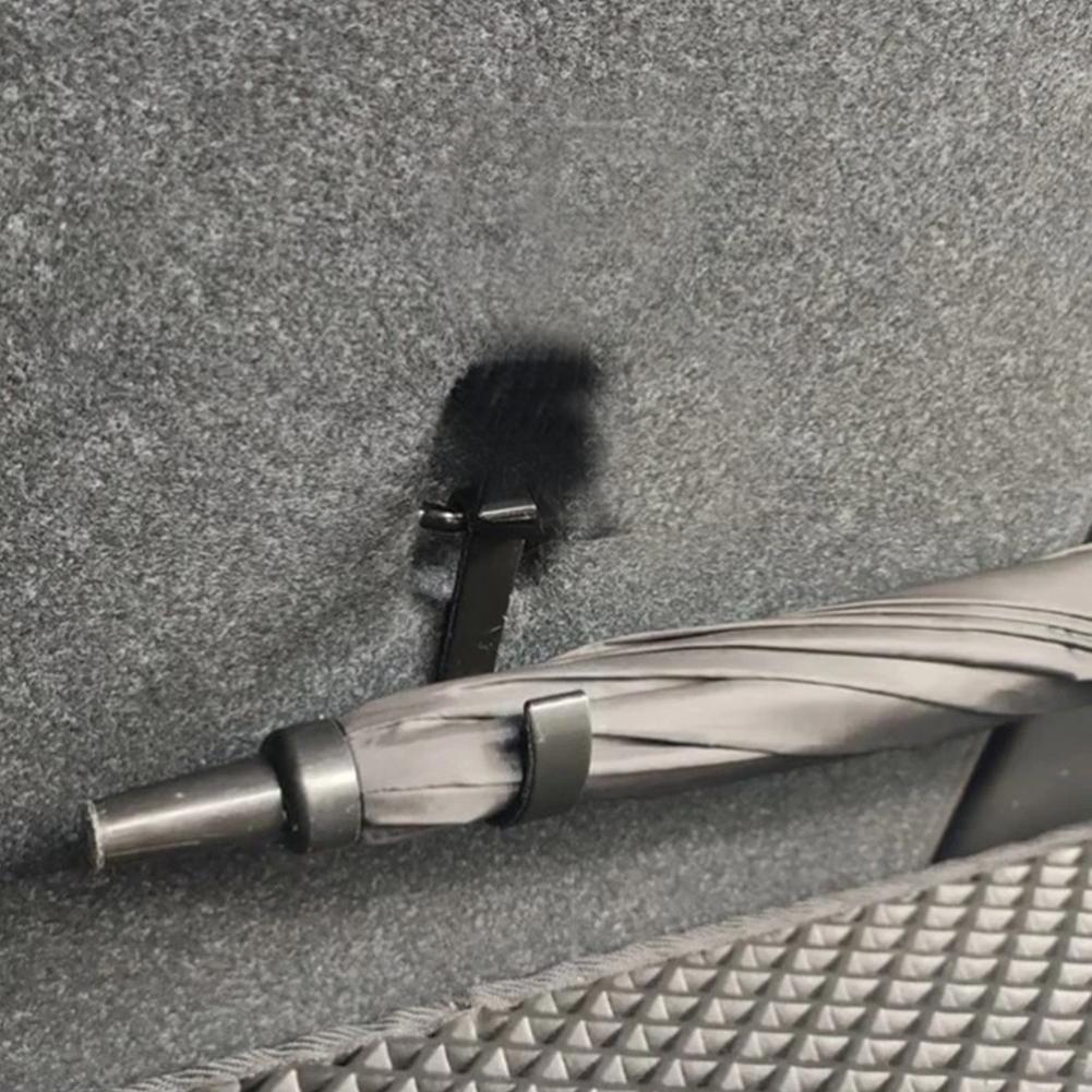 2Pcs Car Umbrella Hook Car Trunk Handbag Key Hook Car Trunk Mount Plant Towel Hook for Road Trip Purses Clothes Bags