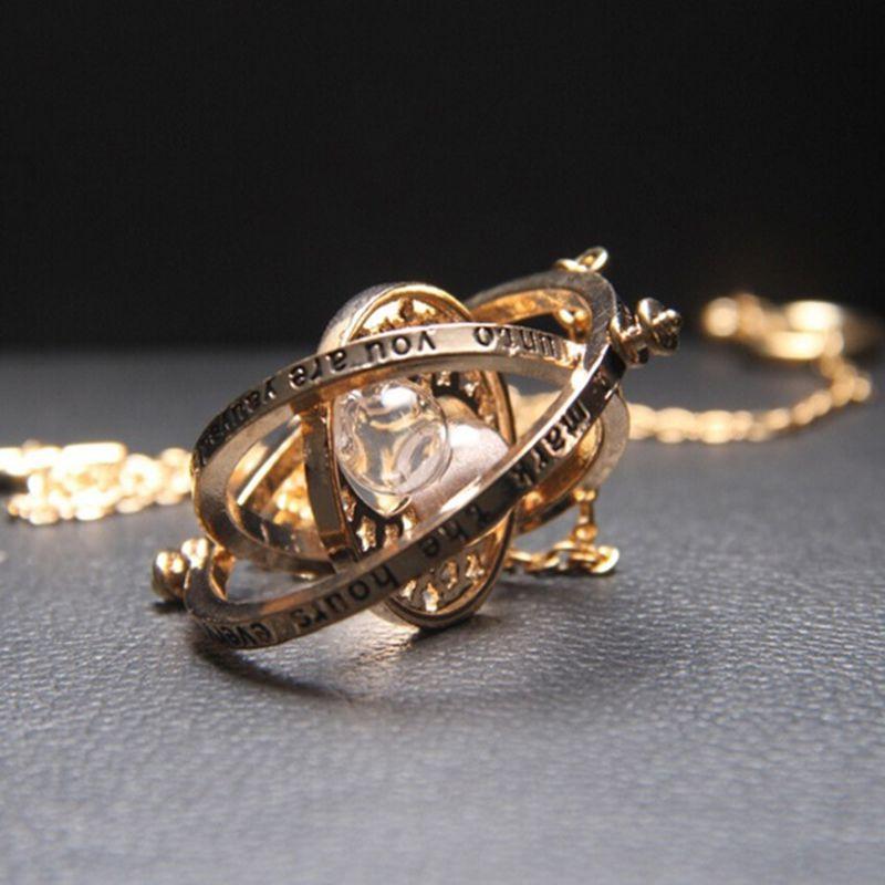 Hermione 1pc Granger Rotating Spins Hourglass Potter Time Necklace Turner