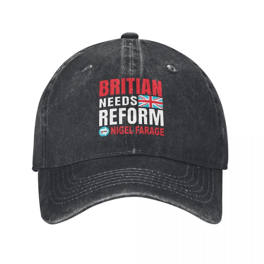 Make Britain Great Again Basebollkeps Retro Sliten Bomull Reformera Storbritannien Solkeps Herr Dam Utomhus Sommar Justerbara Kepsar Hatt