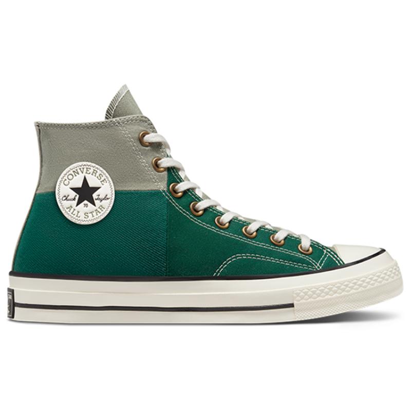 Converse Chuck Taylor All Star 1970s Trendy Lightweight High Top Canvas Shoes Unisex Green Grey