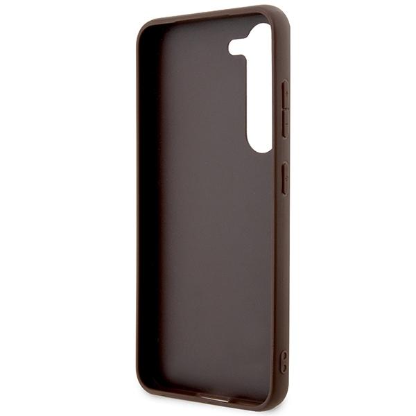 Guess Guhcs24M4Gmgbr S24+ S926Brązowy/Brown Hardcase 4G Duże Metalowe Logo