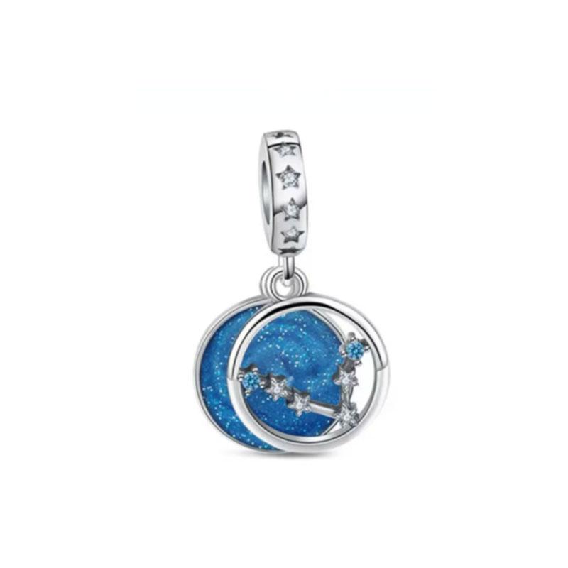 Cute Latest Pendant Copper Craft Letter Twelve Constellations Pendant Original Bracelet Women'S Jewelry Present
