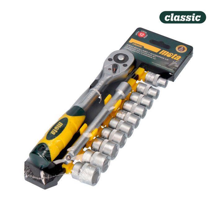 Kit de 12 douilles et accessoi