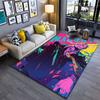 Smoking Character Vibrant Art Suitable As a Non-slip Mat for the Living Room or Bedroom Sofa
