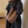 2pcs/set Retro Small Solid Color Leather Shoulder Bags for Women 2026 Designer Korean Fashion Female Handbags Underarm Bag Purse