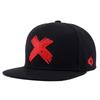 Simple Polyester Hip-hop Hats Adjustable Breathable Sunscreen Hat Flat Edge X Embroidery Snapback Baseball Hat Versatile Use