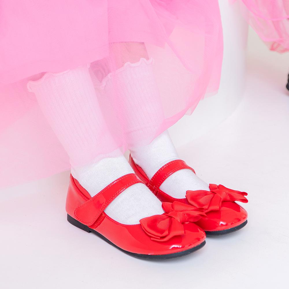 [Rumi] Laura Red Patent Ribbon Mary Jane [lm21lr40-Red]