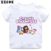 Girls Clothes Cute Gabbys Doll House Cartoon Kids Funny T-Shirts Baby Boys T Shirt Summer Short Sleeve Children Tops,ooo5456