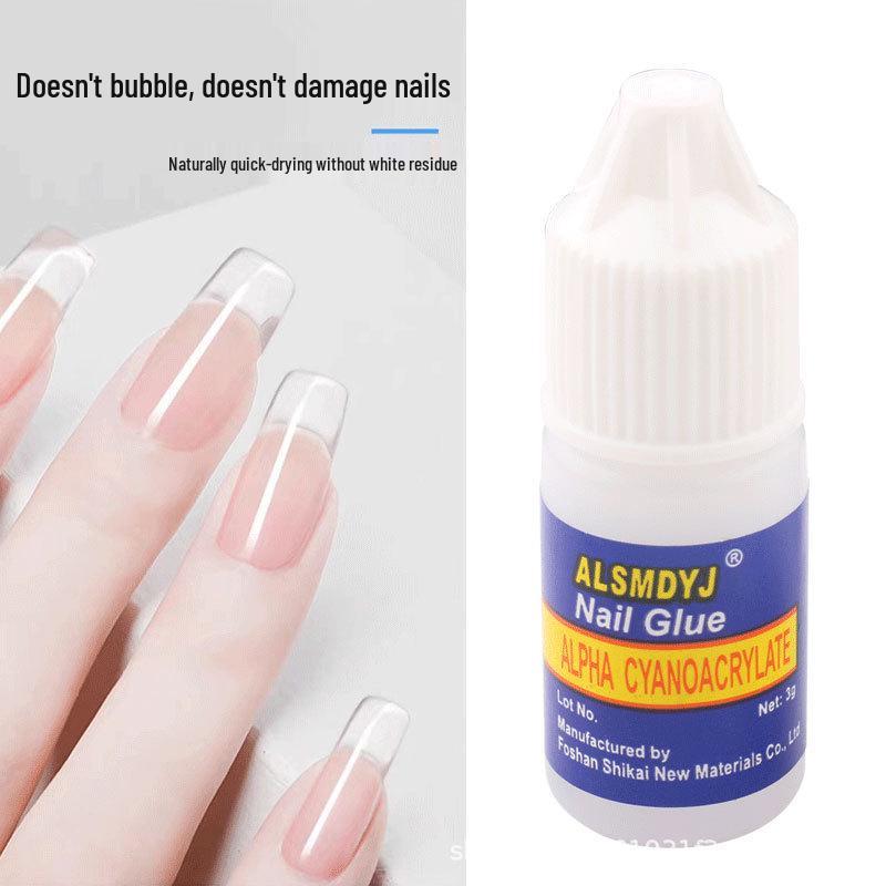 

Быстросохнущий носимый клей для ногтей - 3 г, не требует лампы, не белеет, для типсов 3g Bulk No Label